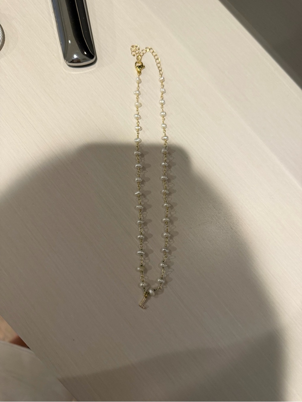 Gold Pearl Beaded Necklace - Women Jewelry